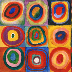 reproductie Concentric circles van Kandinsky